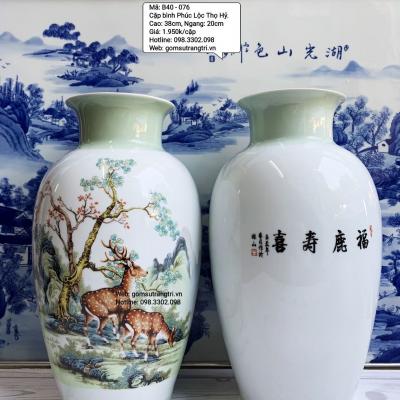 Cặp Bình Phúc Lộc Thọ Hỷ